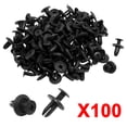 thumbnail image 4 of Unique Bargains 100 Pcs Car Fender Push in Type Plastic Rivets Fastener Black 15 x 12 x 10mm, 4 of 4