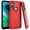 Red, variant on GSA Brushed Case Edge Design for Motorola Moto G Fast - Red & Black