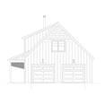 thumbnail image 2 of 763-281: Garage Garage apartment 1 Bed, 1 Bath Luxury Home Plan, 1149 Sq Ft: Full Blueprints with License to Build by Home Plan Marketplace - Lesuto, 2 of 7