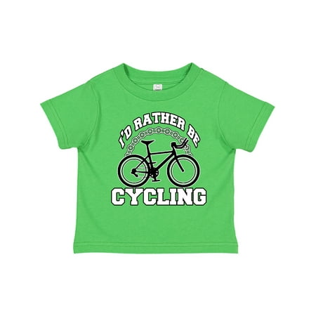 

Inktastic I d Rather Be Cycling Gift Toddler Boy or Toddler Girl T-Shirt