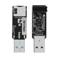 thumbnail image 4 of For MKS EMMC-ADAPTER V2 USB 3.0 Card Reader for MKS EMMC Module Micro-SD TF Card MKS Pi MKS SKIPR PCB Black,1 x EMMC-Adapter V2, 4 of 8