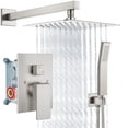 thumbnail image 1 of Juego de grifos de ducha Aolemi Rain Shower System, níquel cepillado, 1 of 9