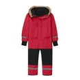 thumbnail image 5 of Snowsuit Children's Boys Girls Ski Suit Thermal Ski Overall Winter Warm Snow Overall Windproof Winter Suit With Removable Hood Mud Suit Outdoor Softshell Suit 4 Years-5 Years, 5 of 5