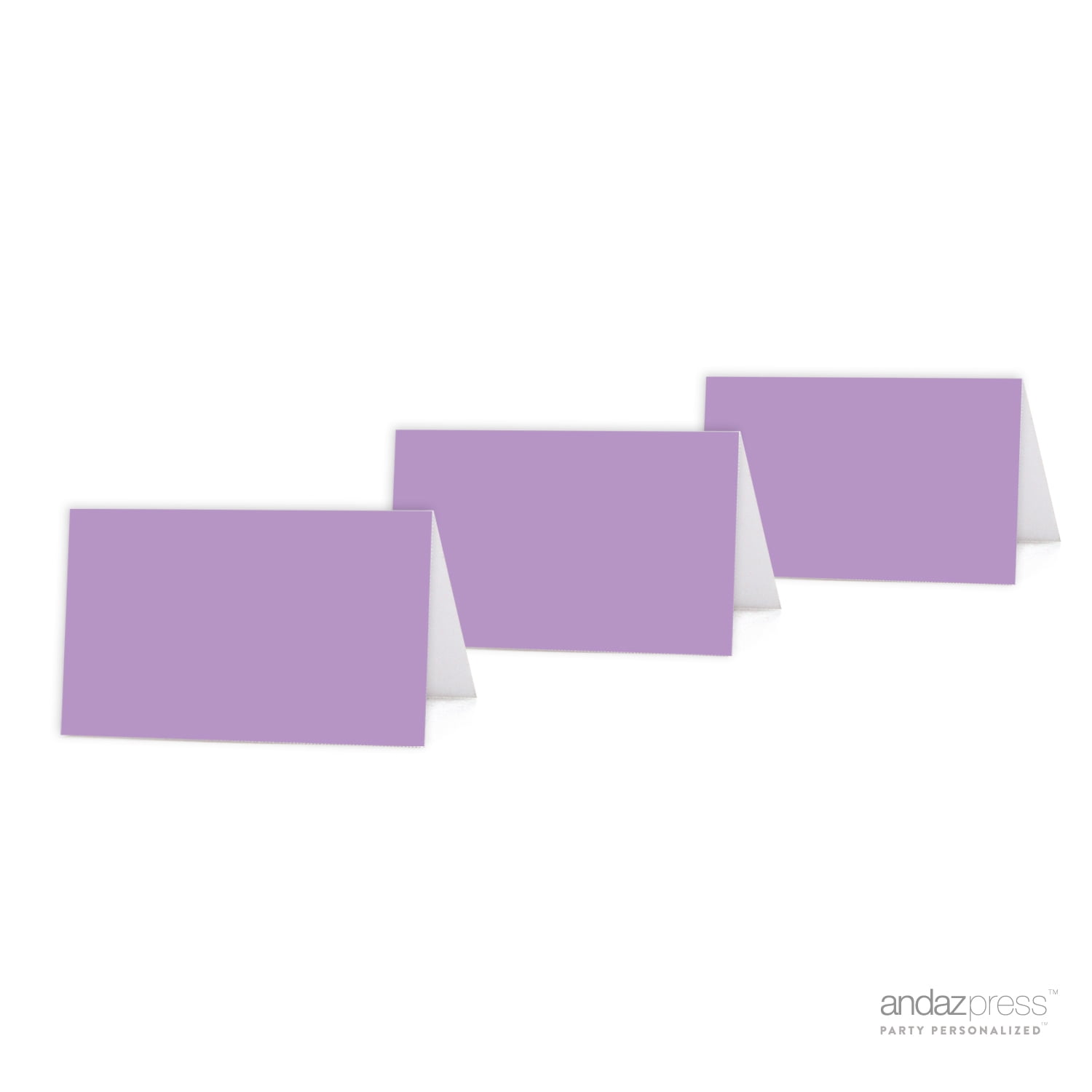 Lavender Color Blank Table Tent Printable Place Cards, 20-Pack