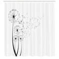 thumbnail image 3 of Ambesonne Dandelion Shower Curtain, Blown in Wind, 69"Wx84"L, White Charcoal Grey, 3 of 3