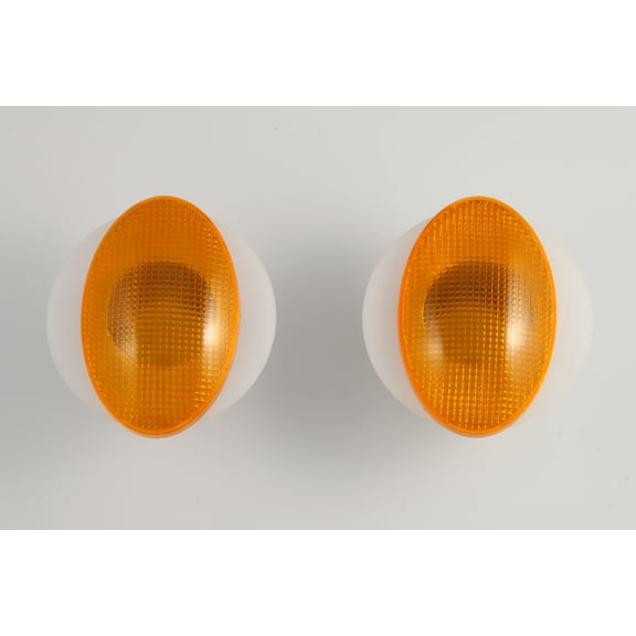 Flush Mount Amber Universal Motorcycle ATV Blinker Cateye Turn Signal