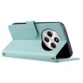 thumbnail image 3 of Leather Case for Xiaomi Poco C75 4G Redmi 14R 5G 14C 4G Wallet Rhombus Grid Phone Cover - Green, 3 of 5
