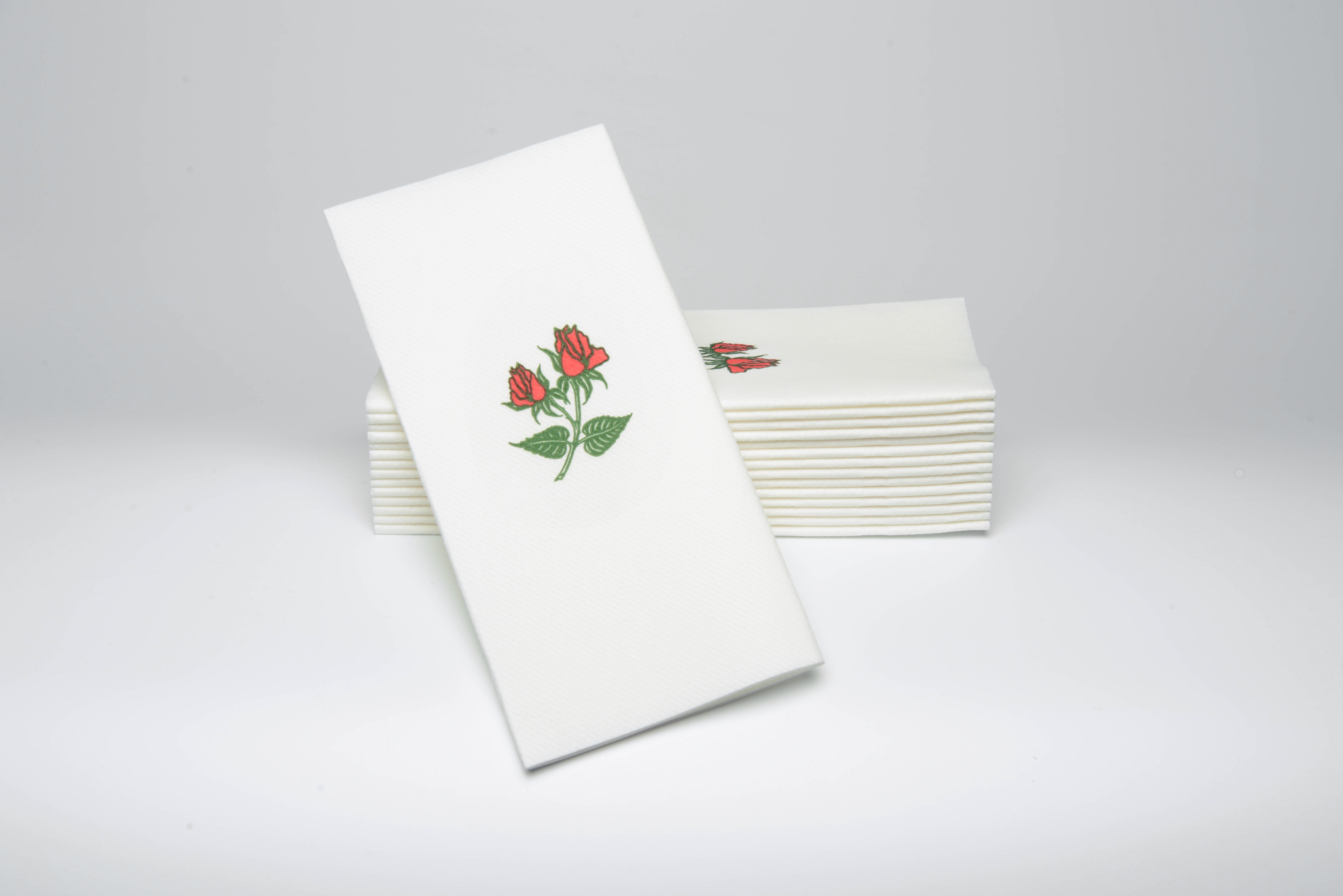 Romantic rose napkins Bulk Family Pack Linen Unpaper Cloth Napkin Reusable Cloth Napkins Set of 8 Dinner Napkins