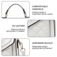 thumbnail image 3 of Bolso de hombro de moda bolso de hombro de ocio de cuero artificial portátil rómbico, 3 of 5