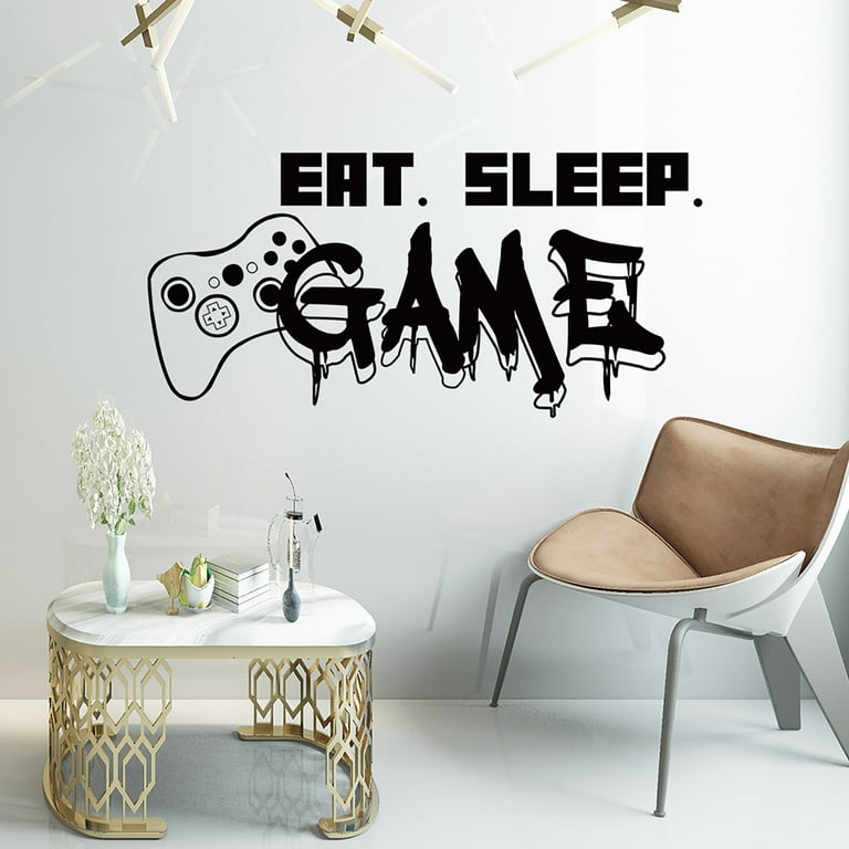 Game Wall Stickers,Gamer Room Decor for Decorate Boys Gamer Bedroom and DIY  Video Game Party Decoration 