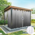 thumbnail image 6 of Outdoor Curtains for Patio Waterproof, Grey Ombre Outdoor Privacy Panels Grommet, Contemporary Gradient Abstract Art Blackout Outside Curtains for Porch/Cabana/Pergola/Gazebo 54"x108", 2 Panels, 6 of 8