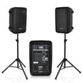 thumbnail image 1 of Pyle Stage & Studio 8 Inch Bluetooth PA Loud Speaker, 8 Channel Audio Mixer, 1 of 11