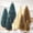 Green, variant on 6/9Pcs Mini Christmas Trees Christmas Decor Artificial Christmas Decorations with 4 Sizes, Christmas Tree Bottle Brush Trees Christmas Table Decorations (Dark Green Golden Beige)