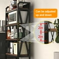 thumbnail image 4 of 27.6"L Metal Storage Shelves,4-Tier Storage Shelves Metal and Wooden Kitchen Shelves for Garage,Pantry,Kitchen, 4 of 7