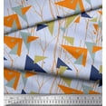 thumbnail image 3 of Soimoi Coton Popeline Point, Branches & Triangle Géométrique Tissu Imprimé par la Cour 56 Pouces de Large, 3 of 3