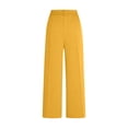 thumbnail image 4 of cocolona Womens High Waist Wide Leg Dress Pants Summer Casual Loose Straight Business Work Pants with Pocket, 4 of 7