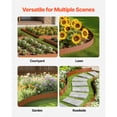 thumbnail image 6 of KFFKFF Metallic Garden Border, Set of 6, 40 x 8 inches, Durable & Pre-Oxidized Landscape Border, Flexible Outdoor Edging, Ideal for Flower Bed, Yard, and Pathway Separation, 6 of 9
