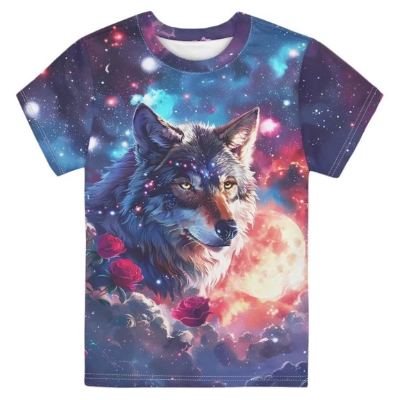 Little Boys Clothes Summer Short Sleeve Top Crew Neck Tee with Graphic Print Shirt Tops Size 7-8T