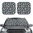 thumbnail image 2 of Balery 2 Piece Cartoon Animals Car Windshield Sun Shade|Foldable Front Windshield Shade for Car Front Window for Most Sedans SUV Truck-Medium, 2 of 7