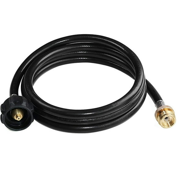 Mashaouyo Clearance6Ft Lpg Hose Propane Adapter 1 Lb To 25 Lb Hose Assembly Propane Tank Converter Replacement for Camping Stove Portable Grill Heater Type 1 Connection One Size Black