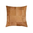 thumbnail image 4 of Natural Torino Patch Cowhide Pillow | Taupe | 18"x18", 4 of 4