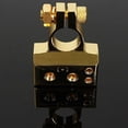 thumbnail image 5 of 2Pcs 4/8 Awg Auto Car Battery Terminal Clamps Positive & Negative Clips Zinc Alloy Set Silver/Gold, 5 of 6