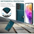 thumbnail image 4 of Case for Samsung Galaxy A73 5G, Detachable Magnetic Wallet Credit Card Slot Kickstand Cover Support Wireless Charging Compatible with Samsung Galaxy A73 5G (Blue), 4 of 8