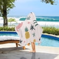 thumbnail image 3 of Yayeee Kids Hooded Towels Toddler Soft Absorbent Beach Bathing Wrap 50" x 23.5", Flamingo Pattern, 3 of 5