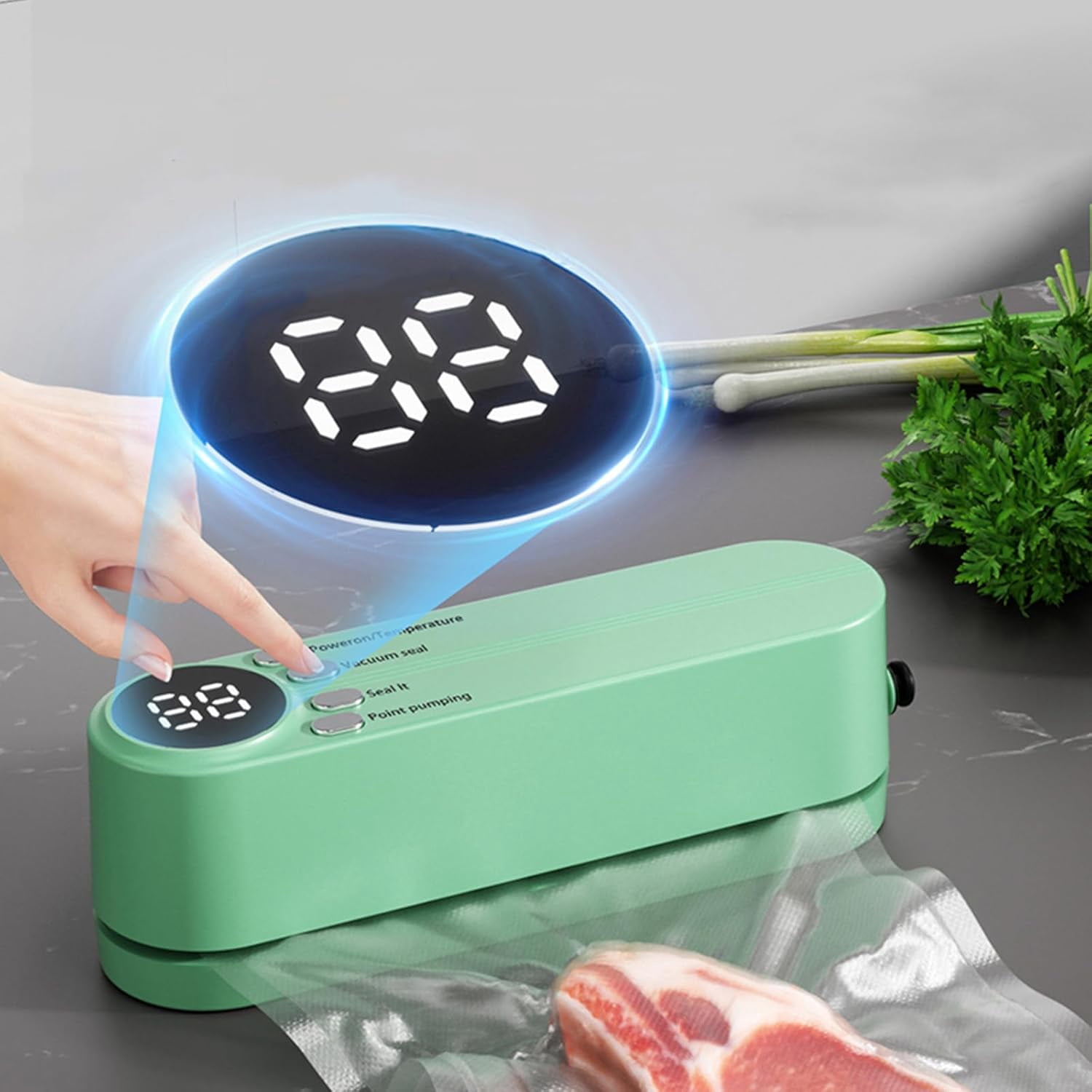 Vacuum Sealer Vacuum Packaging Machine Portable Vacuum Machine Green