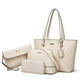thumbnail image 1 of Bolsos de mano de cuero sintético a la moda para mujer, bolso de hombro, bolso con asa superior, conjunto de 4 Uds., 1 of 5