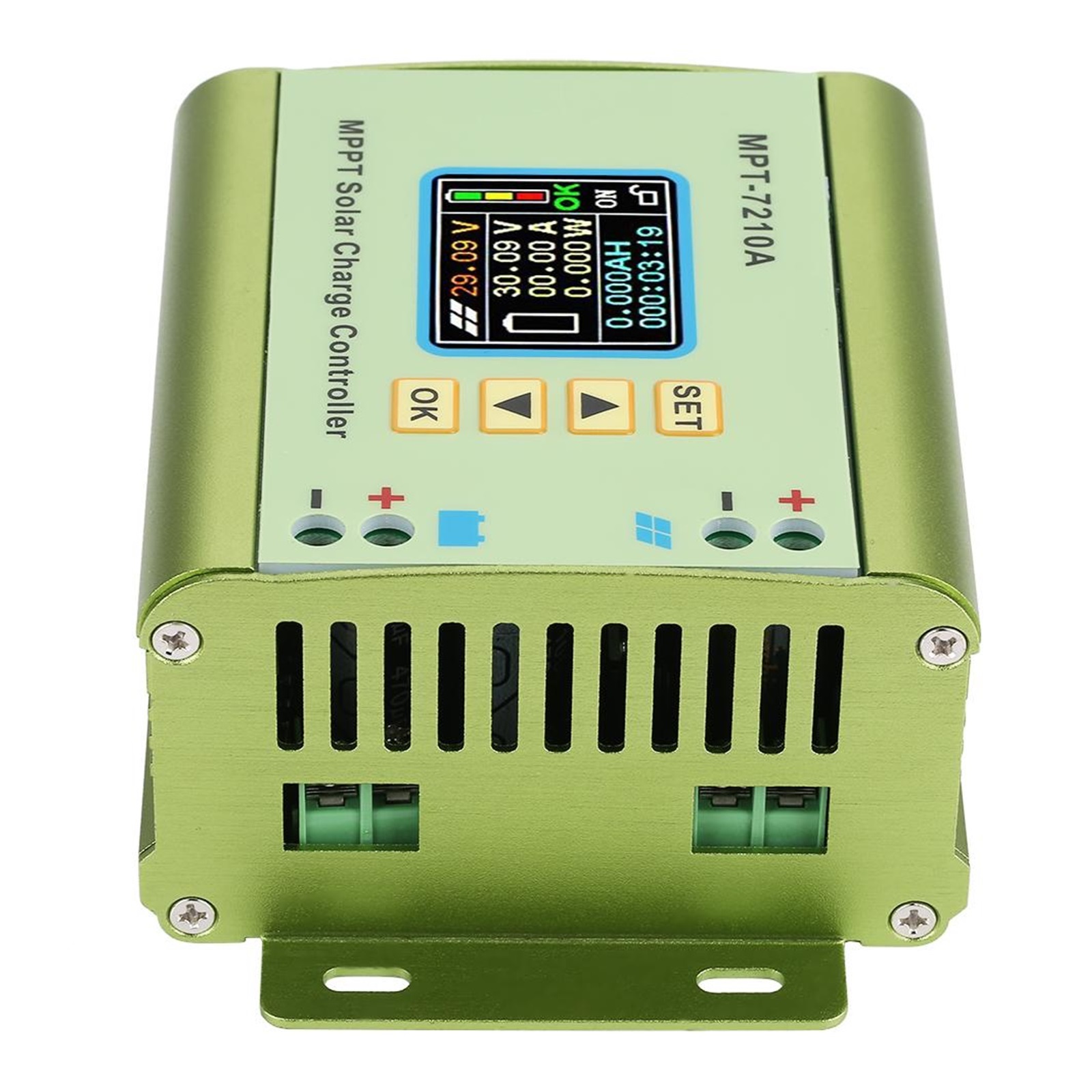 MPT-7210A Color LCD Display MPPT Solar Panel Charge Controller 24/36/48/60/72V Boost Solar Battery Controllers ,Multiple Protection Functions