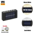 thumbnail image 1 of Luces solares de jardín para exteriores, luz LED cálida impermeable, arriba y abajo, lámpara de pared luminosa para el hogar, balcón, patio, decoración de la calle, 1 of 4