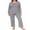 03 Gray, variant on Halloween Pumpkin Womens Plus Size Pajamas Long Sleeve Pjs Sets Loungewear Sleepwear 1X-4X