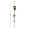 thumbnail image 3 of DecMode 42" Bronze Metal Handmade Birdhouse Bird Windchime with Glass Beads and Bells, 3 of 9