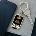 thumbnail image 5 of Ojos Azules Cat Dad King Keychain Stainless Steel or 18k Gold, 5 of 10