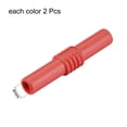 thumbnail image 2 of Convertidor de enchufe hembra a hembra Uxcell de 4 mm, 10 A, rojo y negro, paquete de 4, 2 of 5