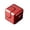 C005- Red, variant on Black Fingertip Spinner Cube, Relaxation Toys, Metal Squeeze, Relaxation Relief Items, Desk Squeeze Toys, 1X1X1 Inch Solid Black Compact Rotating Squeeze for Non-Distracting