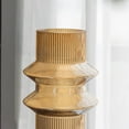 thumbnail image 4 of A&B Home Ribbed Glass Vases - Set of 2 - Amber Luster, 4 of 4