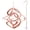 Deluxe With Hanger Copper Finish, variant on Deluxe Double Helix Wind Spinner, 14-Inch, Patina and Copper