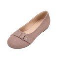 thumbnail image 2 of Willtoo Women’s Metal Buckle Strap Ballet Flats, Round Toe Slip‑on Dress Casual Shoes, Soft Light‑Weight Flat Footwear Office Daily Business Comfortable Walking Shoes, 2 of 5