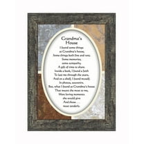 Grandmas House, Thanking Grandma For All She Has Done, Framed Poem, 7x9 77924