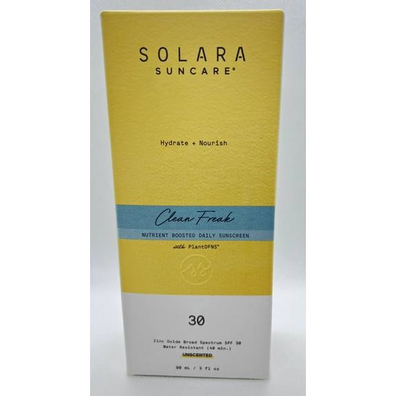 SOLARA SUNCARE Clean Freak Nutrient Boosted Unscented Daily Sunscreen SPF 30