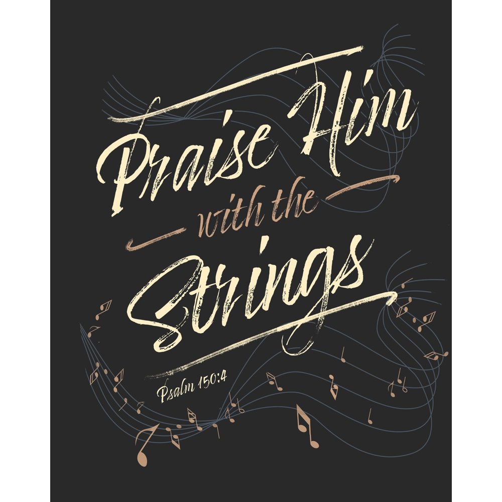 Praise Him With The Strings Psalm 150 4 Daily Planner Notes
