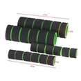 thumbnail image 2 of DYNWAVECA Lightweight & Nonslip Set Motorcycle Handlebar Hand Grips Bars Rubber Green, 2 of 10