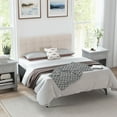 thumbnail image 4 of Gymax Full/Queen Size Headboard Linen Fabric Upholstered Button Tufted Solid Wood Leg, 4 of 10