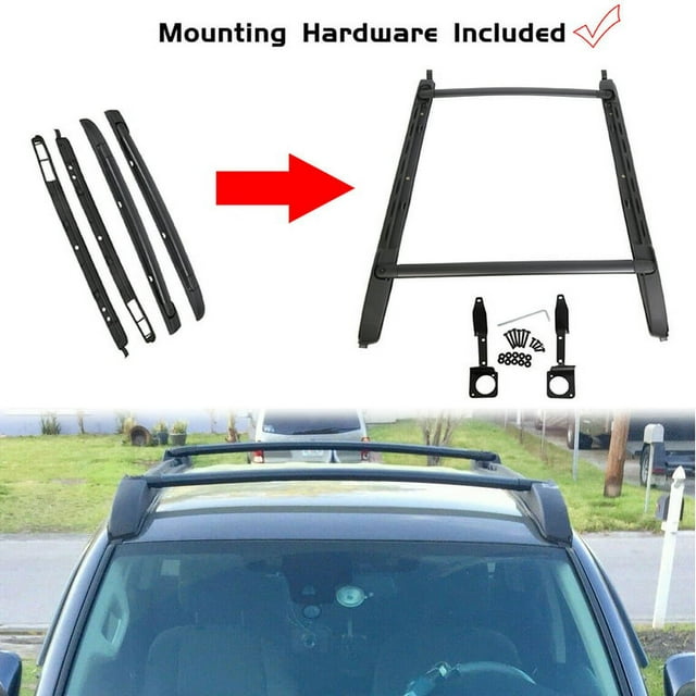 Kojem Roof Rack Cross Bars for 2005-2021 Toyota Tacoma Double Cab Rooftop Luggage Kayak Bicycles Canoe Carrier Set  2 PCS