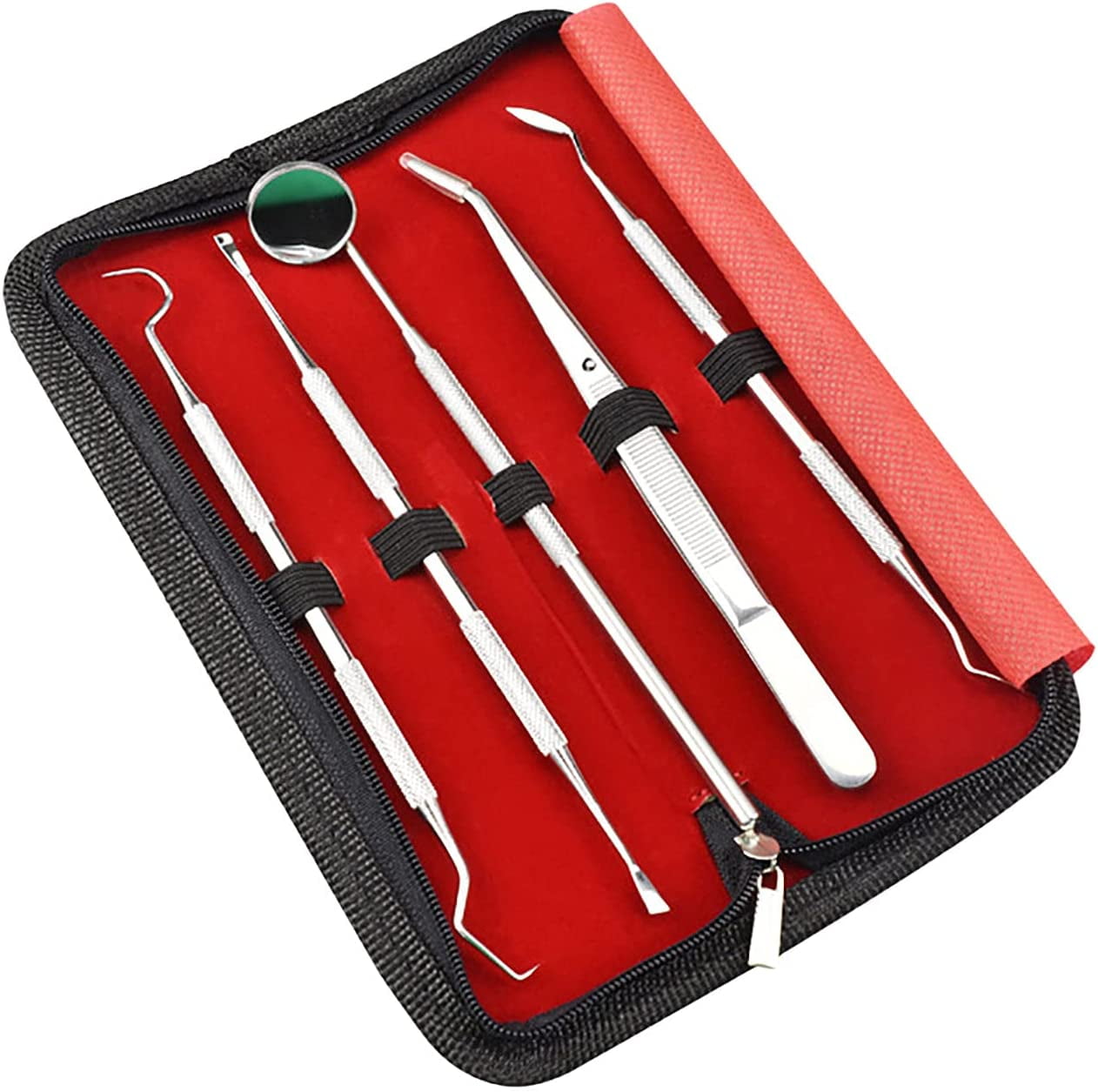 Set of 5 Dentist Tools Hygiene Teeth Oral Clean Tooth Kit Dental Care