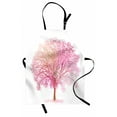 thumbnail image 1 of Tree Apron, Feminine and Cherry Blossom Spring Time Plantation, Unisex Kitchen Bib with Adjustable Neck for Cooking Gardening, Adult Size, Pink Blush, by Ambesonne, 1 of 4
