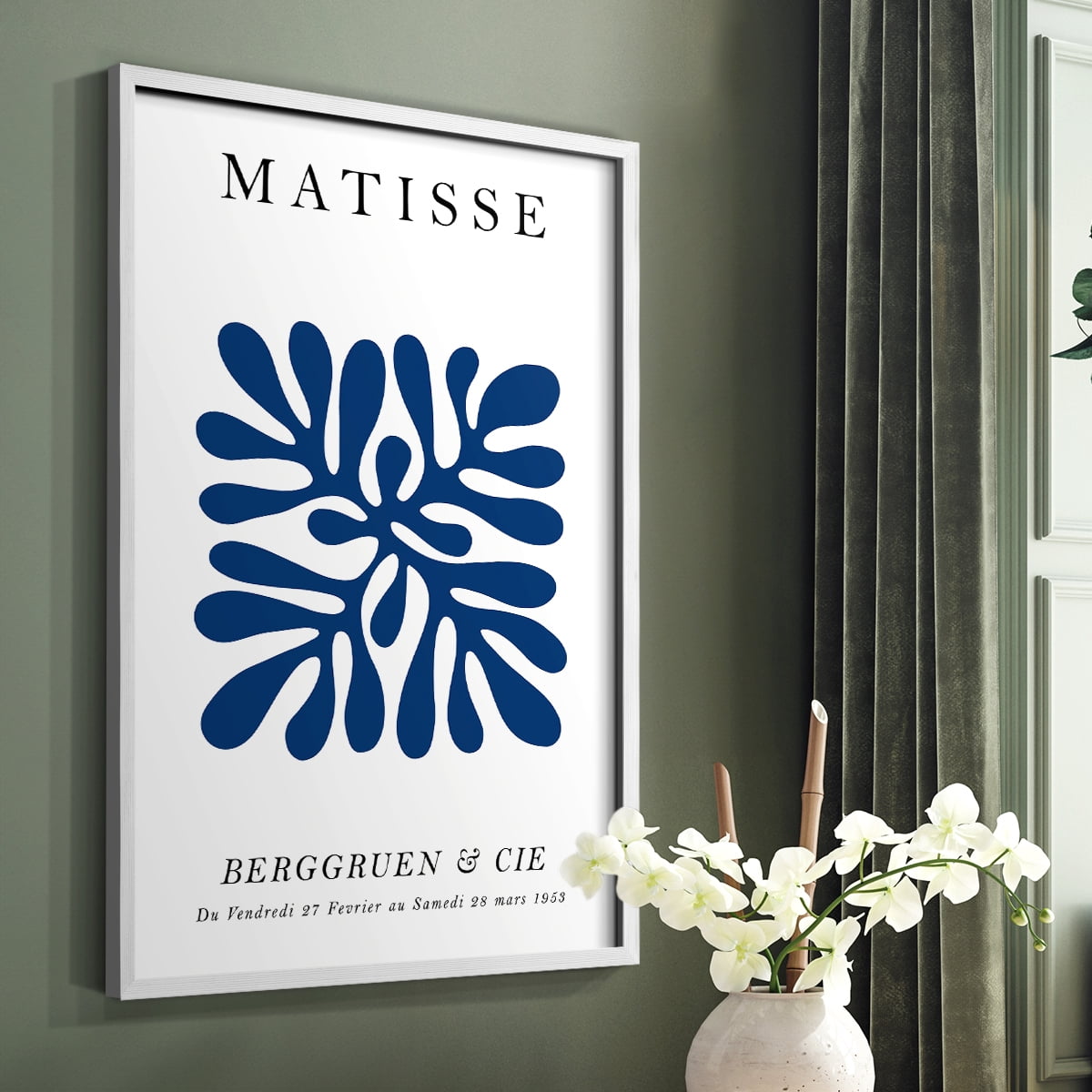 Matisse CCCI in White Solid Wood 8 x 10 Framed Print