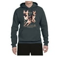 thumbnail image 2 of If It's Not a German Shepherd It's Just a Dog Gift | Mens Dog Lover Hooded Sweatshirt Graphic Hoodie, Charcoal, Small, 2 of 3